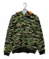 A BATHING APE（ア ベイシング エイプ）の古着「ABC CAMO TIGER FULL ZIP HOODIE/カモ柄フーディー」｜グリーン