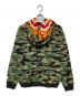 A BATHING APE (ア ベイシング エイプ) ABC CAMO TIGER FULL ZIP HOODIE/カモ柄フーディー グリーン サイズ:L：25000円