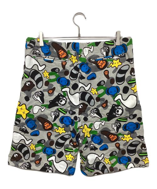 BABY MiLO（ベビーマイロ）BABY MiLO (ベビーマイロ) KAWS (カウズ) Animal Kingdom スウェットハーフパンツ グレー サイズ:XLの古着・服飾アイテム