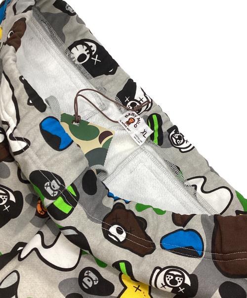 BABY MiLO（ベビーマイロ）BABY MiLO (ベビーマイロ) KAWS (カウズ) Animal Kingdom スウェットハーフパンツ グレー サイズ:XLの古着・服飾アイテム