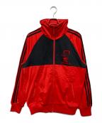 adidasアディダス）の古着「TRIMM DICH TOPトラックジャケット/ラグランジャケット」｜レッド