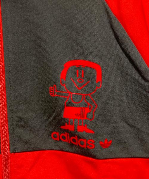 adidas（アディダス）adidas (アディダス) TRIMM DICH TOPトラックジャケット/ラグランジャケット レッドの古着・服飾アイテム