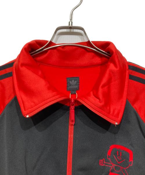 adidas（アディダス）adidas (アディダス) TRIMM DICH TOPトラックジャケット/ラグランジャケット レッドの古着・服飾アイテム