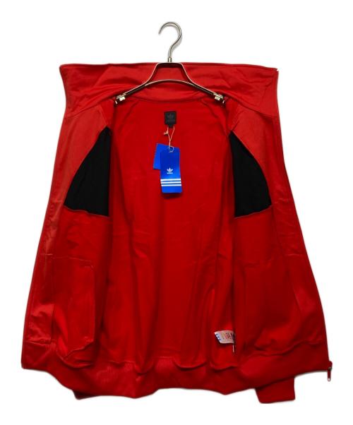 adidas（アディダス）adidas (アディダス) TRIMM DICH TOPトラックジャケット/ラグランジャケット レッドの古着・服飾アイテム