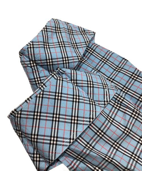 BURBERRY BLUE LABEL（バーバリー ブルー レーベル）BURBERRY BLUE LABEL (バーバリー ブルー レーベル) ノバチェックシャツ/バーバーリーチェックシャツ ブルー サイズ:40の古着・服飾アイテム