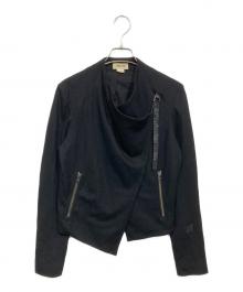 HELMUT LANG（ヘルムートラング）の古着「ベルトデザイン変形ジャケット」｜ブラック
