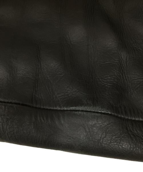 Liugoo Leathers（リューグーレザーズ）Liugoo Leathers (リューグーレザーズ) レザージャケット ブラック サイズ:Lの古着・服飾アイテム