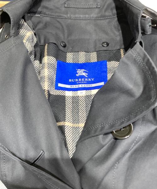 BURBERRY BLUE LABEL（バーバリー ブルー レーベル）BURBERRY BLUE LABEL (バーバリー ブルー レーベル) ライナー付トレンチコート ブラック サイズ:Mの古着・服飾アイテム