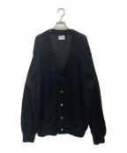 Yonetomiヨネトミ）の古着「SHAGGY MOHAIR CARDIGAN（シャギー モヘア カーディガン）」｜ブラック