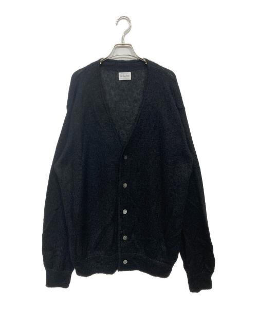 Yonetomi（ヨネトミ）Yonetomi (ヨネトミ) SHAGGY MOHAIR CARDIGAN（シャギー モヘア カーディガン） ブラック サイズ:4の古着・服飾アイテム