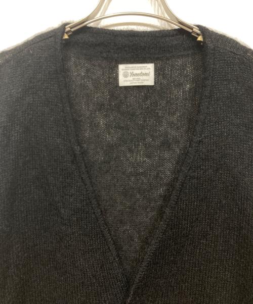 Yonetomi（ヨネトミ）Yonetomi (ヨネトミ) SHAGGY MOHAIR CARDIGAN（シャギー モヘア カーディガン） ブラック サイズ:4の古着・服飾アイテム