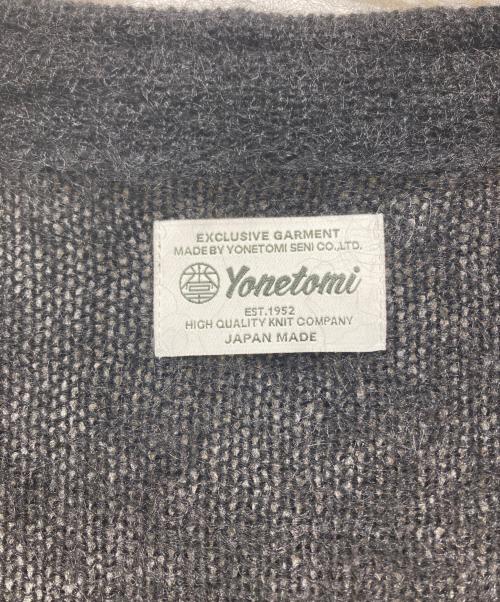 Yonetomi（ヨネトミ）Yonetomi (ヨネトミ) SHAGGY MOHAIR CARDIGAN（シャギー モヘア カーディガン） ブラック サイズ:4の古着・服飾アイテム