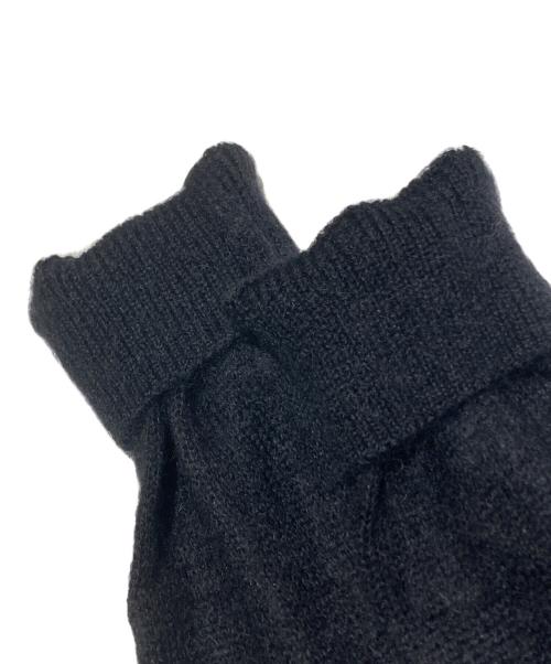 Yonetomi（ヨネトミ）Yonetomi (ヨネトミ) SHAGGY MOHAIR CARDIGAN（シャギー モヘア カーディガン） ブラック サイズ:4の古着・服飾アイテム