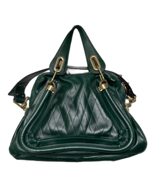 Chloe（クロエ）Chloe (クロエ) パラティ 2WAYバッグ/ショルダーバッグ/トートバッグ グリーンの古着・服飾アイテム