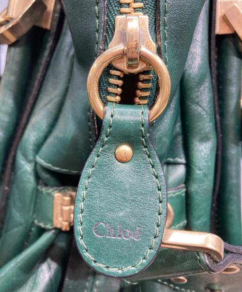 Chloe（クロエ）Chloe (クロエ) パラティ 2WAYバッグ/ショルダーバッグ/トートバッグ グリーンの古着・服飾アイテム