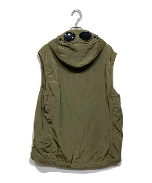 C.P COMPANY（シーピーカンパニー）C.P COMPANY (シーピーカンパニー) ゴーグル付ナイロンパーカーベスト オリーブ サイズ:50の古着・服飾アイテム