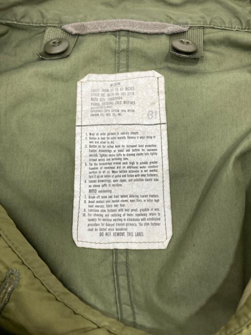 US ARMY（ユーエスアーミー）US ARMY (ユーエスアーミー) ライナー付M-65モッズコート オリーブ サイズ:MEDIUMの古着・服飾アイテム