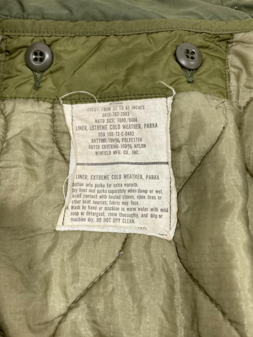 US ARMY（ユーエスアーミー）US ARMY (ユーエスアーミー) ライナー付M-65モッズコート オリーブ サイズ:MEDIUMの古着・服飾アイテム