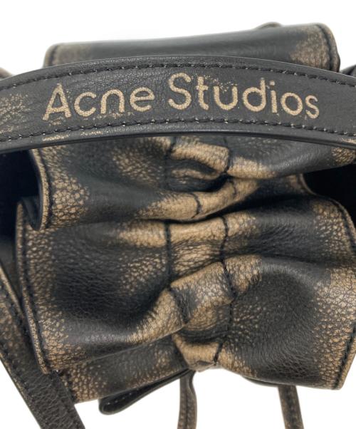 Acne studios（アクネ ストゥディオズ）Acne studios (アクネ ストゥディオズ) Multipocket Mini bag（マルチポケットミニバッグ） ダークブラウンの古着・服飾アイテム