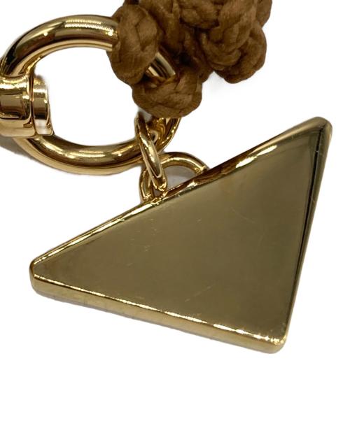 PRADA（プラダ）PRADA (プラダ) クロシェ スマホ リストレット ベージュ×オレンジの古着・服飾アイテム