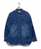 SLOBE IENAスローブ イエナ）の古着「LE DENIM BDUデニムシャツ 24050912712130」｜インディゴ