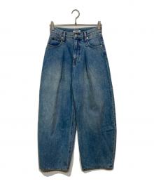 THROW（スロー）の古着「J／W CURVE TUCKED パンツ」｜インディゴ