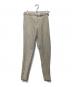 MIU MIU（ミュウミュウ）の古着「裾ジップベルテッドパンツ」｜ベージュ
