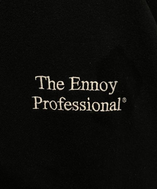 The Ennnoy Professional（ザ エンノイ プロフェッショナル）The Ennnoy Professional (ザ エンノイ プロフェッショナル) 週刊文集ロゴ刺繍スウェット ブラック サイズ:XLの古着・服飾アイテム