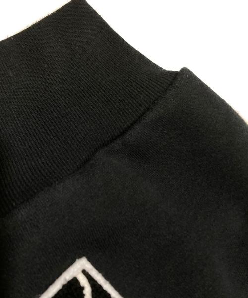 The Ennnoy Professional（ザ エンノイ プロフェッショナル）The Ennnoy Professional (ザ エンノイ プロフェッショナル) 週刊文集ロゴ刺繍スウェット ブラック サイズ:XLの古着・服飾アイテム