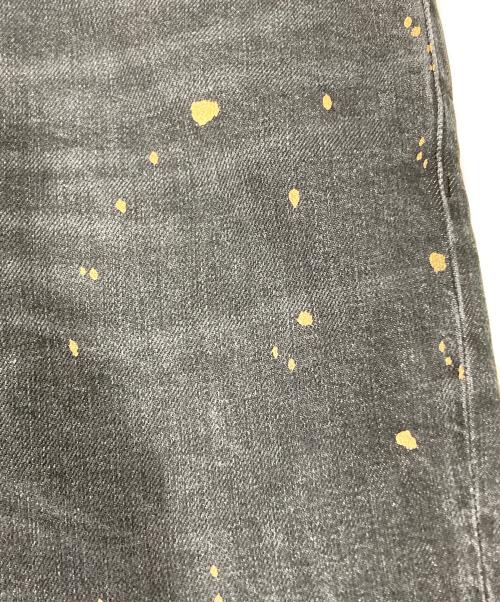 EMPORIO ARMANI（エンポリオ アルマーニ）EMPORIO ARMANI (エンポリオ アルマーニ) ペイント加工デニムパンツ ブラック サイズ:32の古着・服飾アイテム