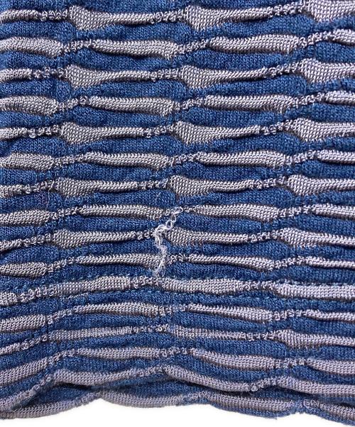 GIORGIO ARMANI（ジョルジョアルマーニ）GIORGIO ARMANI (ジョルジョアルマーニ) 半袖ニット ネイビー サイズ:48の古着・服飾アイテム