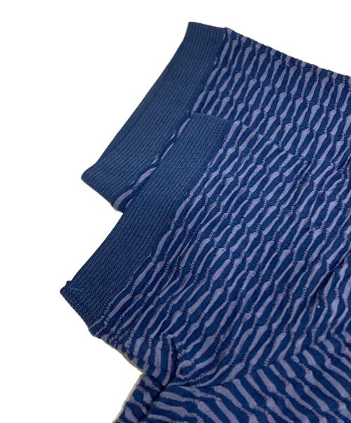 GIORGIO ARMANI（ジョルジョアルマーニ）GIORGIO ARMANI (ジョルジョアルマーニ) 半袖ニット ネイビー サイズ:48の古着・服飾アイテム