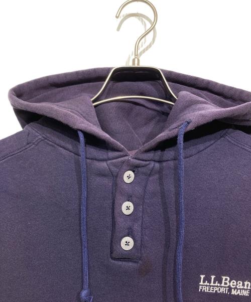 L.L.Bean（エルエルビーン）L.L.Bean (エルエルビーン) ロゴ刺繍ヘンリーネックパーカー ネイビー サイズ:Mの古着・服飾アイテム