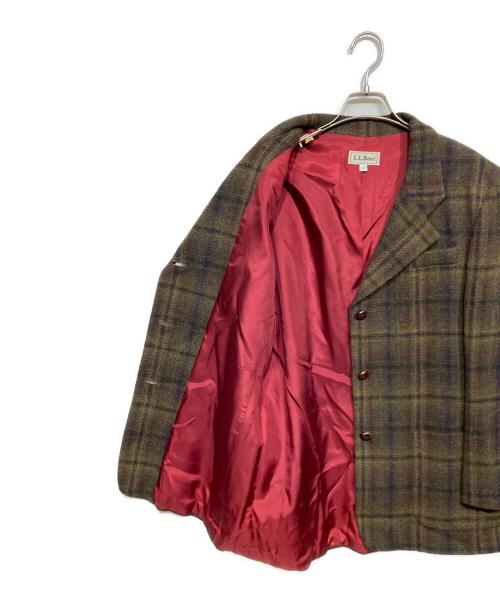 L.L.Bean（エルエルビーン）L.L.Bean (エルエルビーン) ツイードテーラードジャケット グリーン サイズ:12の古着・服飾アイテム
