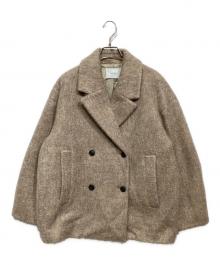 MANOF（マノフ）の古着「SHAGGY COCOON COAT（シャギー コクーン コート）」｜ベージュ