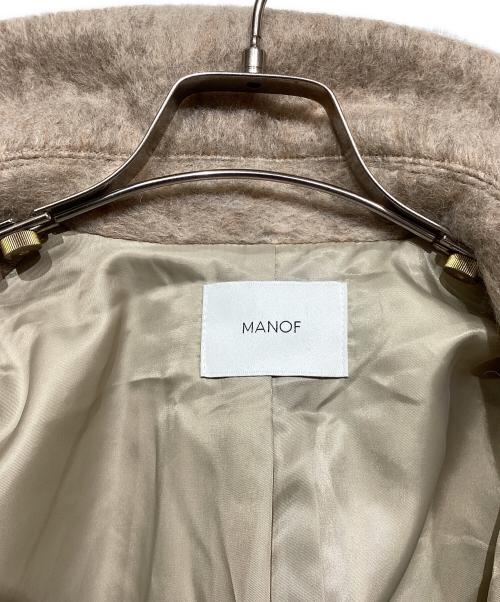 MANOF（マノフ）MANOF (マノフ) SHAGGY COCOON COAT（シャギー コクーン コート） ベージュ サイズ: Sの古着・服飾アイテム