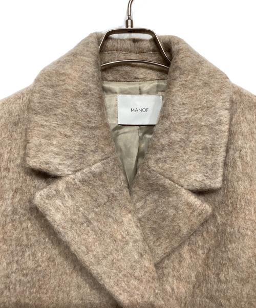 MANOF（マノフ）MANOF (マノフ) SHAGGY COCOON COAT（シャギー コクーン コート） ベージュ サイズ: Sの古着・服飾アイテム