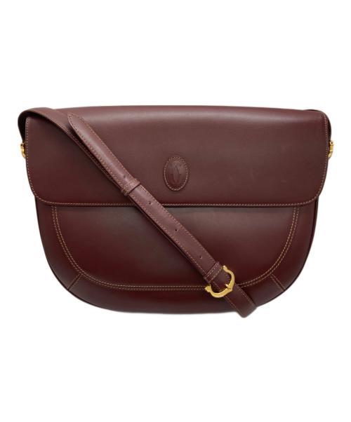 Cartier（カルティエ）Cartier (カルティエ) ショルダーバッグ ボルドーの古着・服飾アイテム