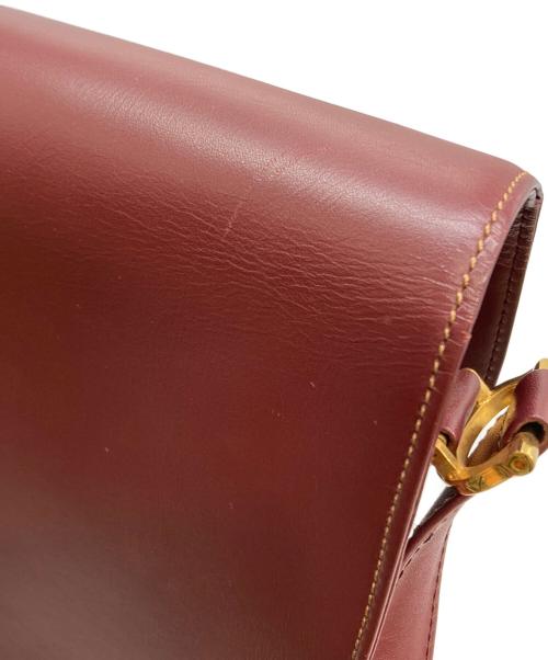 Cartier（カルティエ）Cartier (カルティエ) ショルダーバッグ ボルドーの古着・服飾アイテム