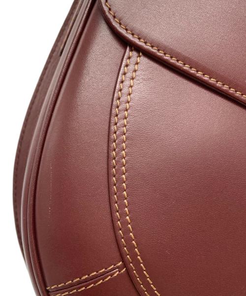 Cartier（カルティエ）Cartier (カルティエ) ショルダーバッグ ボルドーの古着・服飾アイテム