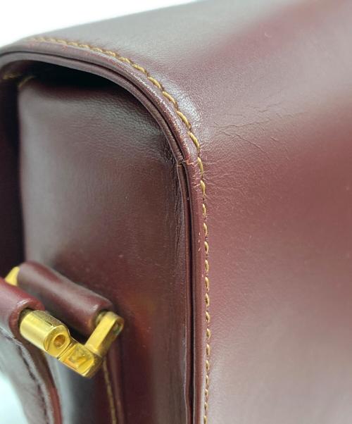 Cartier（カルティエ）Cartier (カルティエ) ショルダーバッグ ボルドーの古着・服飾アイテム
