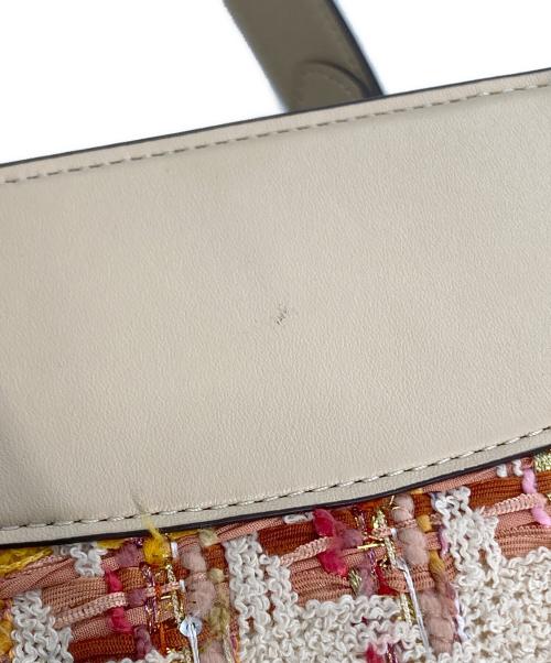 COACH（コーチ）COACH (コーチ) ローグ 25・ツイード バッグ ベージュの古着・服飾アイテム