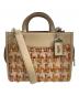 COACH（コーチ）の古着「ローグ 25・ツイード バッグ」｜ベージュ