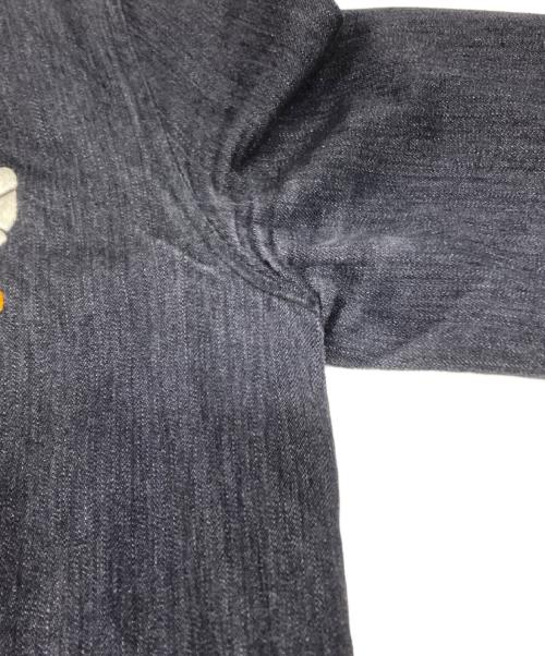 RUDE GALLERY（ルードギャラリー）RUDE GALLERY (ルードギャラリー) スカル刺繍デニムベトジャン ブラック サイズ:3の古着・服飾アイテム