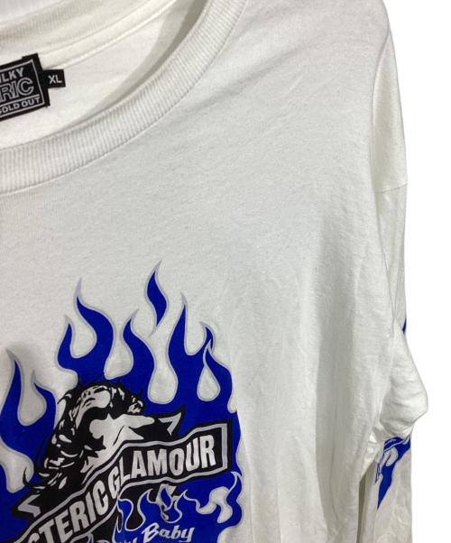 Hysteric Glamour（ヒステリックグラマー）Hysteric Glamour (ヒステリックグラマー) MOTOR CITY BABY Tシャツ JY2016 ホワイト サイズ:XLの古着・服飾アイテム