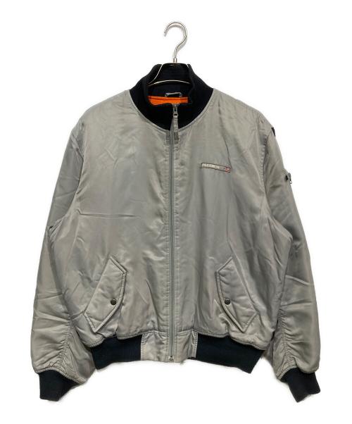 POLO JEANS（ポロジーンズ）POLO JEANS (ポロジーンズ) MA-1ジャケット グレー サイズ:Lの古着・服飾アイテム