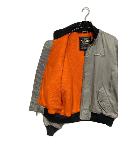 POLO JEANS（ポロジーンズ）POLO JEANS (ポロジーンズ) MA-1ジャケット グレー サイズ:Lの古着・服飾アイテム