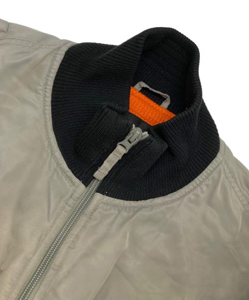 POLO JEANS（ポロジーンズ）POLO JEANS (ポロジーンズ) MA-1ジャケット グレー サイズ:Lの古着・服飾アイテム