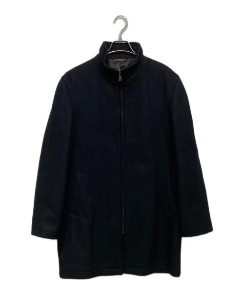 A.A.R（アール）A.A.R (アール) ウールジップコート ブラック サイズ:Lの古着・服飾アイテム