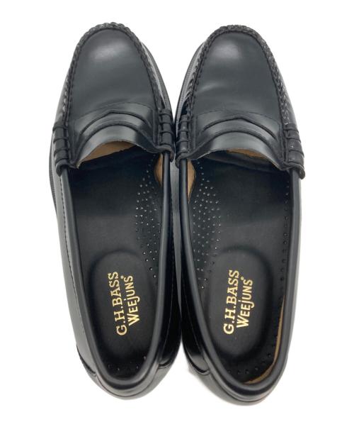 G.H.BASS（ジーエイチバス）G.H.BASS (ジーエイチバス) LARSON  コインローファー ブラック サイズ:US7の古着・服飾アイテム
